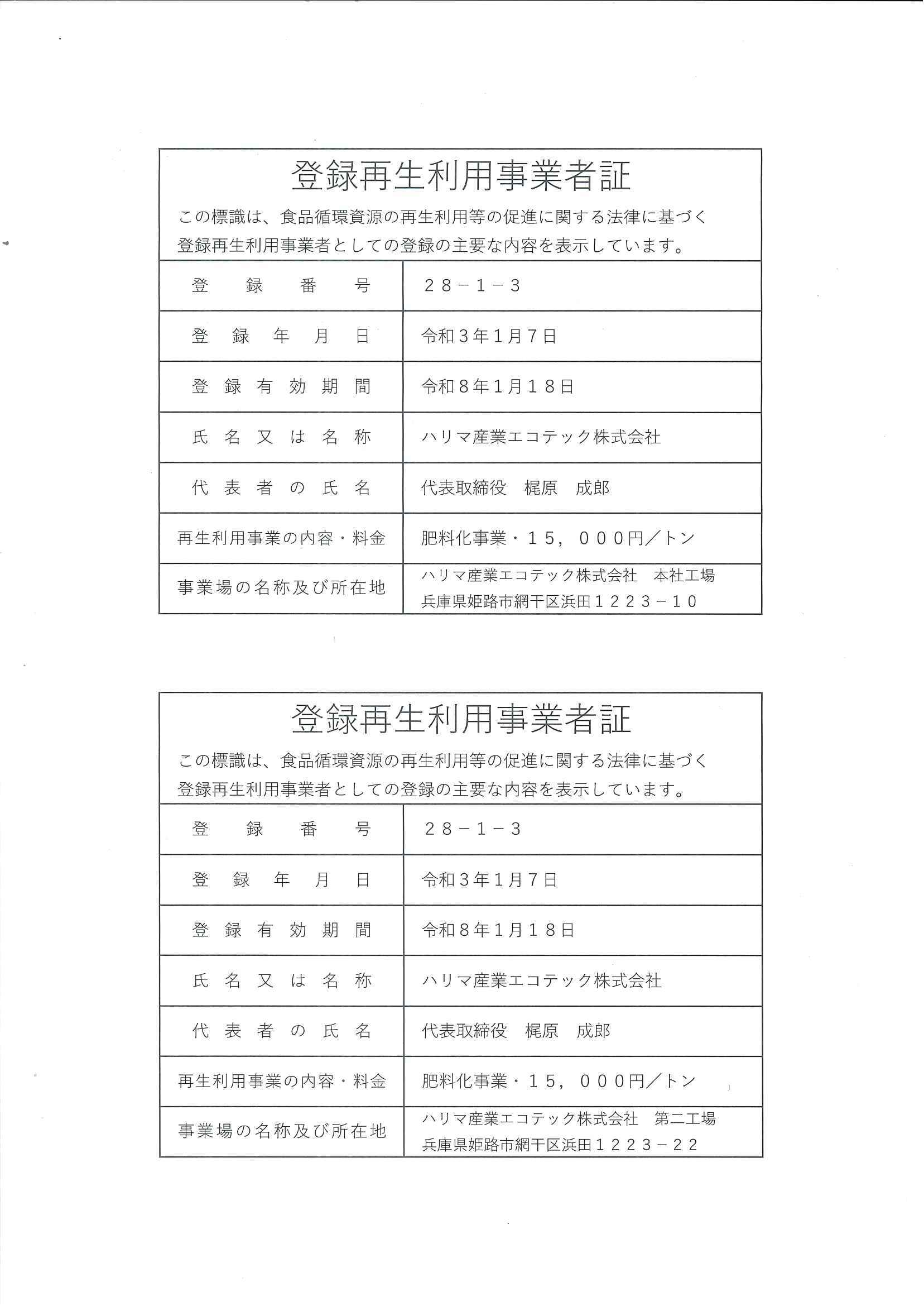 登録再生利用事業者証